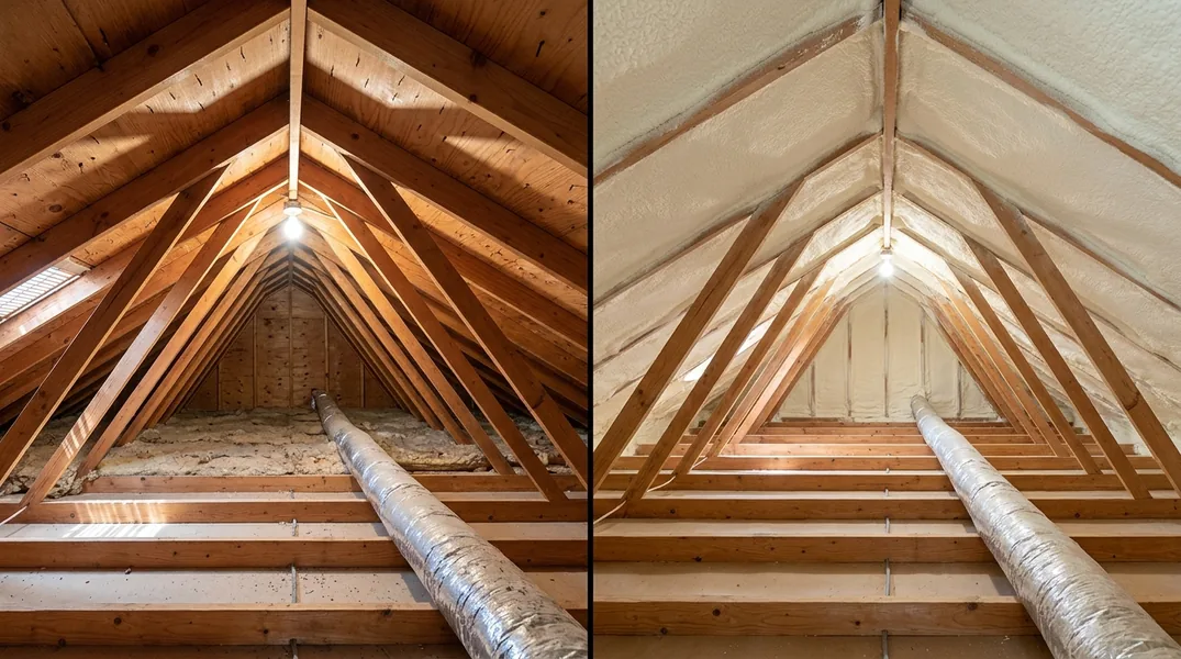 Open Cell vs Closed Cell Spray Foam: What Lubbock Attics Actually Need