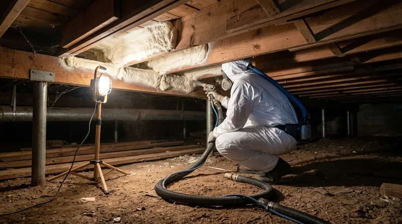 Crawl Space Spray Foam Insulation Lubbock