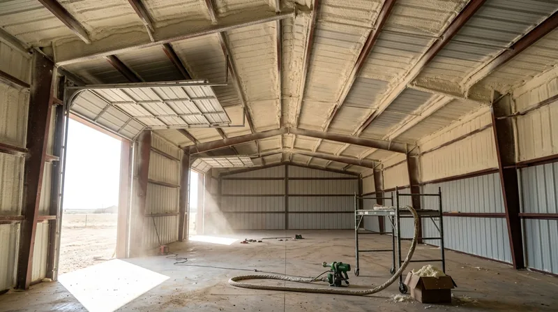 Metal Building & Barndominium Spray Foam Lubbock